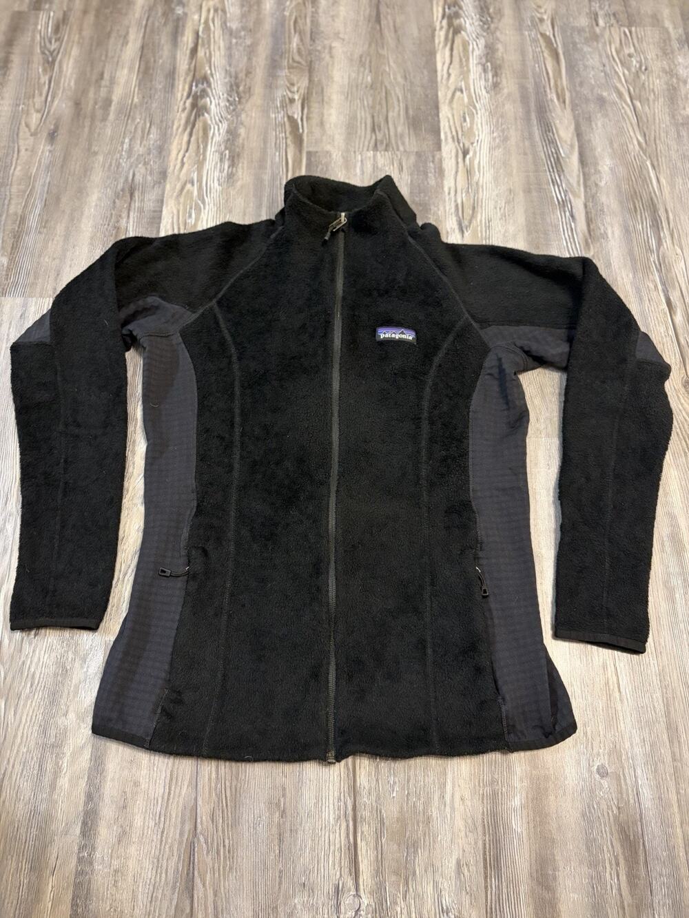 Patagonia R2 Women’s Full Zip Polartec Thermal Pro Fleece Jacket Black Small